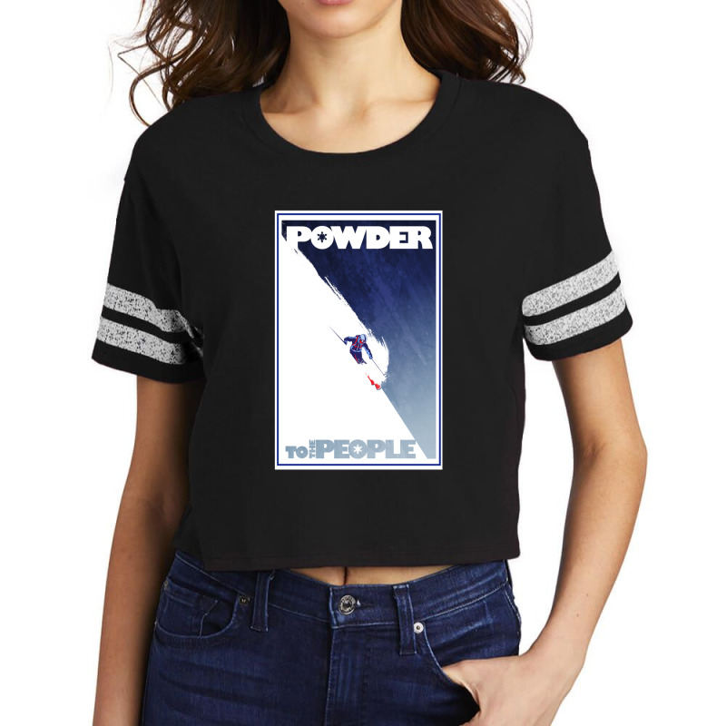 Powder To The People Scorecard Crop Tee by CrystalDeaton | Artistshot