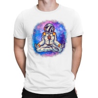 Yoga Meditating Astronaut In The Galaxy Lotus Meditation Tank Top T-shirt | Artistshot