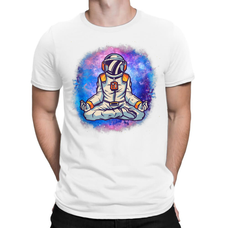 Yoga Meditating Astronaut In The Galaxy Lotus Meditation Tank Top T-Shirt by cm-arts | Artistshot