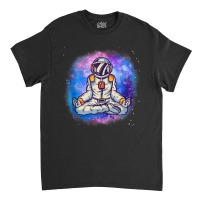 Yoga Meditating Astronaut In The Galaxy Lotus Meditation Tank Top Classic T-shirt | Artistshot