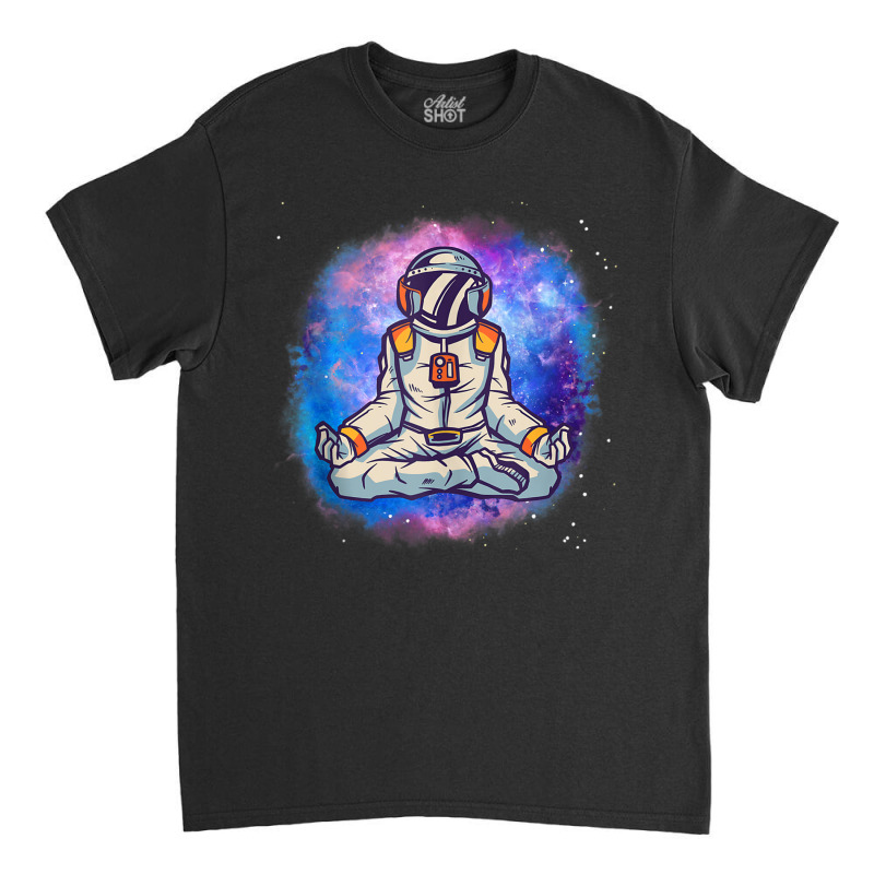 Yoga Meditating Astronaut In The Galaxy Lotus Meditation Tank Top Classic T-shirt by cm-arts | Artistshot