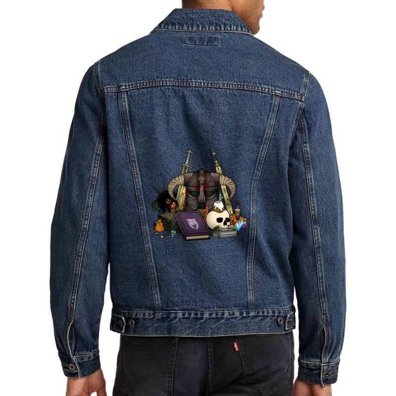 Skyrim Aesthetic Men Denim Jacket | Artistshot