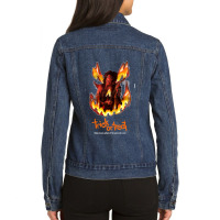 Trick Or Treat Rockk Ladies Denim Jacket | Artistshot