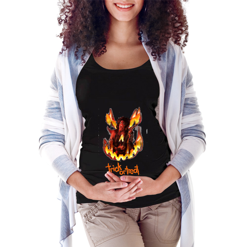 Trick Or Treat Rockk Maternity Scoop Neck T-shirt by cm-arts | Artistshot