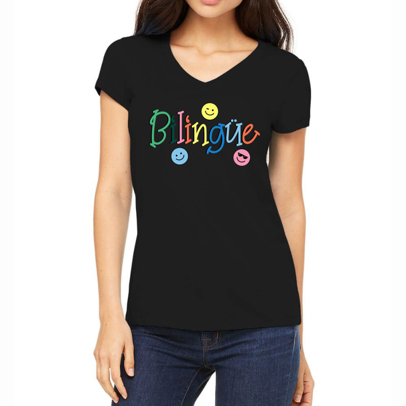 Bilingue Maestra Spanish Women's V-Neck T-Shirt by cm-arts | Artistshot