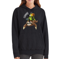 Funny Sloth Turtle Snail Piggyback Running Riding Team Vintage Hoodie | Artistshot