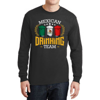 Beer Mexican Drinking Team Mexico Flag Beer Pub Party Long Sleeve Shirts | Artistshot