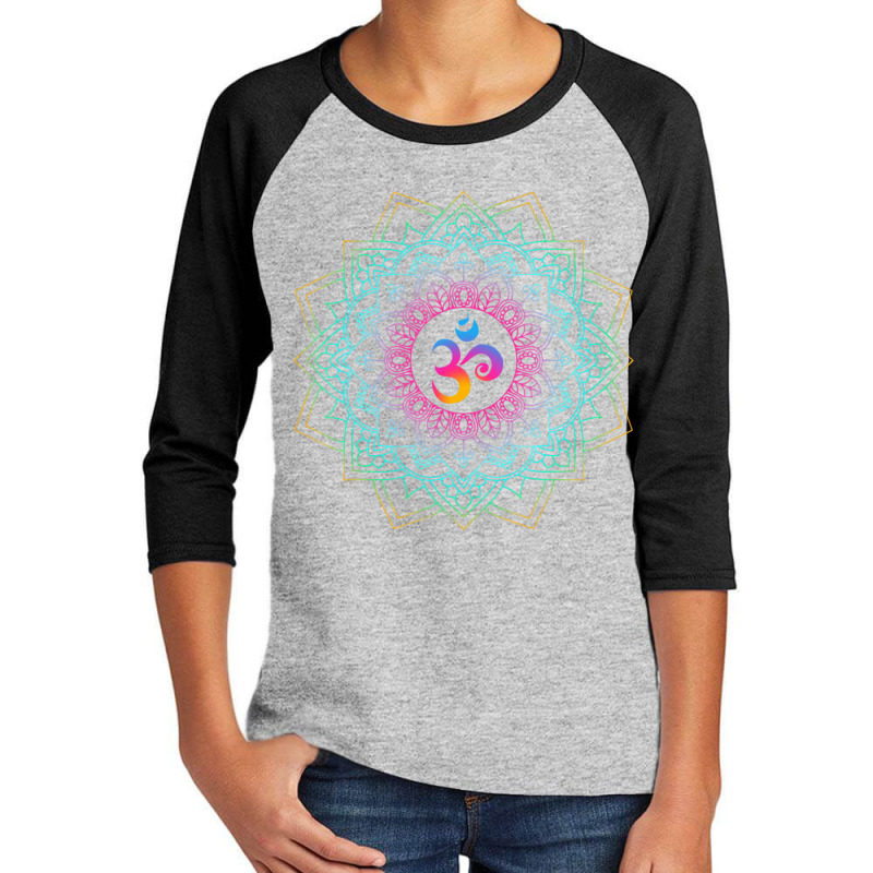 Om Meditations Mandalas Yoga Unisex Youth 3/4 Sleeve by cm-arts | Artistshot