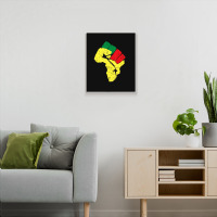 Black History Pan African Flag Colors Resist Fist Metal Print Vertical | Artistshot