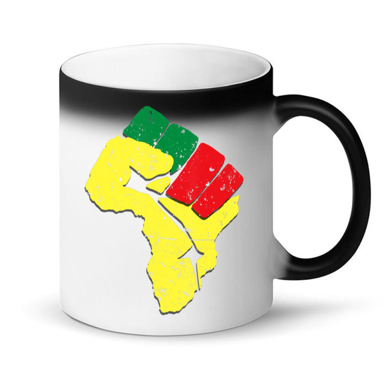 Black History Pan African Flag Colors Resist Fist Magic Mug | Artistshot