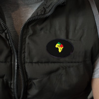 Black History Pan African Flag Colors Resist Fist Oval Patch | Artistshot