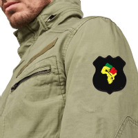 Black History Pan African Flag Colors Resist Fist Shield Patch | Artistshot