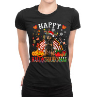 Halloween Thanksgiving Christmas Black And Tan Coonhound T Shirt Ladies Fitted T-shirt | Artistshot