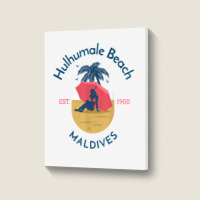 Hulhumale Beach Maldives T Shirt Portrait Canvas Print | Artistshot