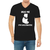 Funny Vaccinated Cats Lover Cool Tee Pro Vaccination Nurse V-neck Tee | Artistshot