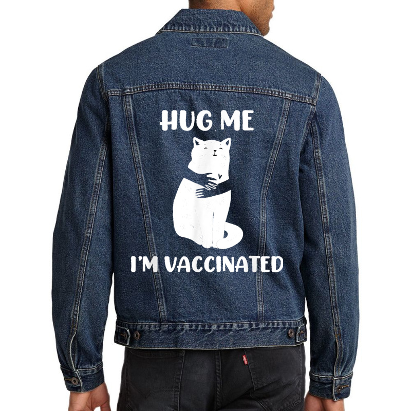 Funny Vaccinated Cats Lover Cool Tee Pro Vaccination Nurse Men Denim Jacket by kevinnichols | Artistshot