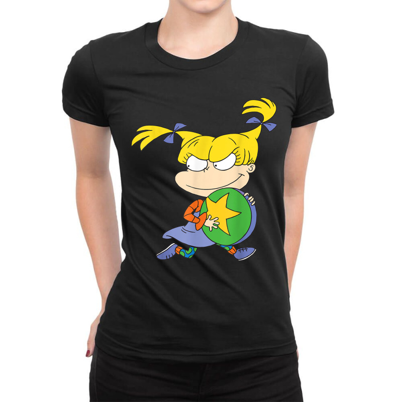 Angelica Running Away With Ball Ladies Fitted T-Shirt by BuenaFukui | Artistshot