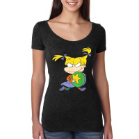 Angelica Running Away With Ball Women's Triblend Scoop T-shirt | Artistshot