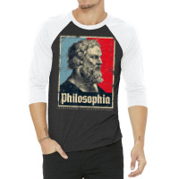 Plato Philosophia Platos Ancient Greek Philosophy Vintage 3/4 Sleeve Shirt | Artistshot