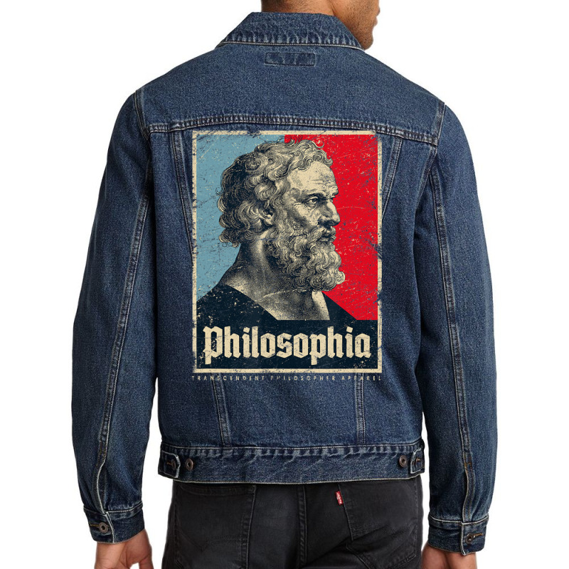 Plato Philosophia Platos Ancient Greek Philosophy Vintage Men Denim Jacket by cm-arts | Artistshot