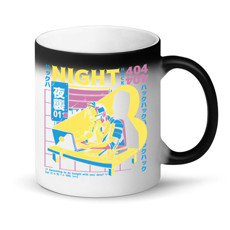 Cyberpunk Hacker Anime Boy Magic Mug | Artistshot