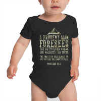 Bible Prepping Quote Prepper Baby Bodysuit | Artistshot