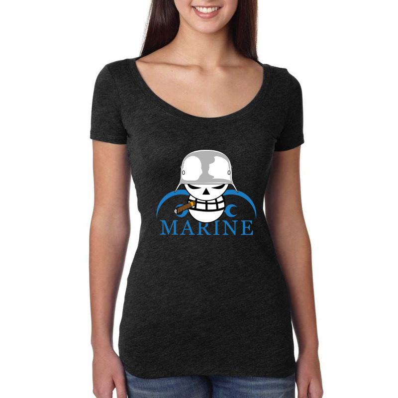 Marine One Piece Women's Triblend Scoop T-shirt by Aksa Store | Artistshot