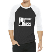 Slapping Da Bass Funny Cool Guitar Music Lover 1 3/4 Sleeve Shirt | Artistshot