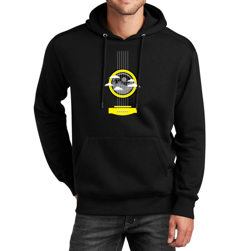 Yellow Guitar Strings 1 Unisex Hoodie by DavidJones | Artistshot