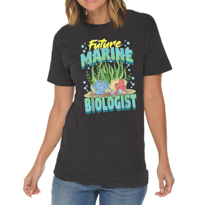 Future Marine Biologist Ocean Life Marine Biology Student Vintage T-shirt | Artistshot