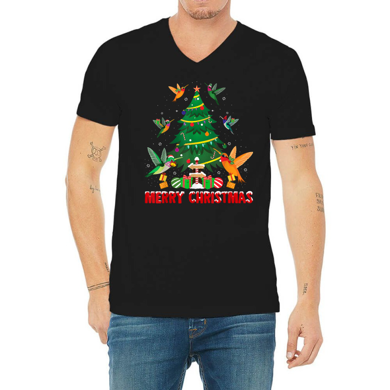 Merry Christmas Light Ugly Pajamas Santa Design Hat Xmas T Shirt V-Neck Tee by cm-arts | Artistshot