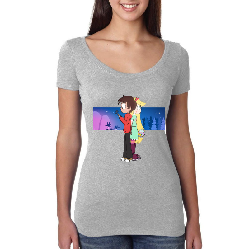 Opposite Ends Women's Triblend Scoop T-shirt by MYNGOO | Artistshot