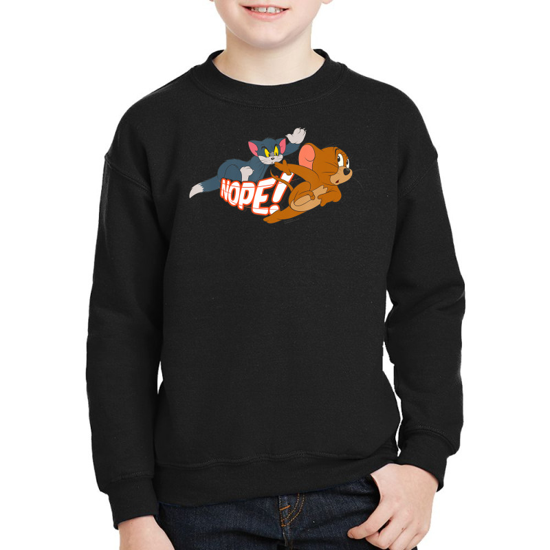 Tom And Jerry Nope Youth Sweatshirt by ngodo | Artistshot