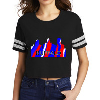 Buffalo Skyline Red White And Blue Scorecard Crop Tee | Artistshot