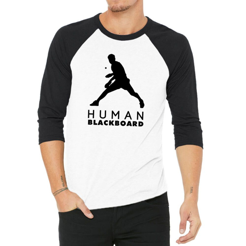 Human Blackboard 3/4 Sleeve Shirt by cm-arts | Artistshot