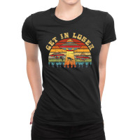 Retro Ufo Alien Abduction Space Extraterrestrial Alien Ladies Fitted T-shirt | Artistshot