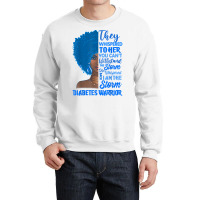 I'm The Storm Blue Type 1 Diabetes Warrior Black Woman Afro T Shirt Crewneck Sweatshirt | Artistshot