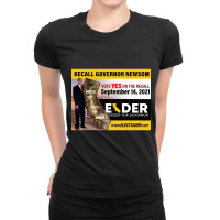 Larry Elder For Ca Governer Ladies Fitted T-shirt | Artistshot