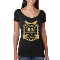 King Born In October 1993 Is A Combination King Birthday Gif T Shirt Women's Triblend Scoop T-shirt | Artistshot