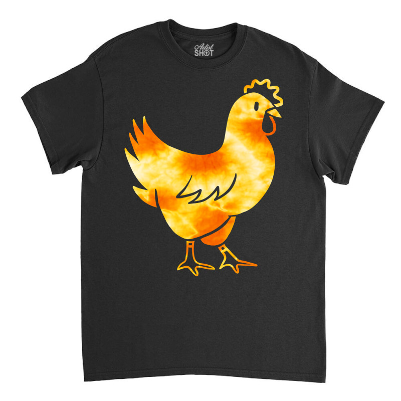 Chicken Cock Orange Retro Vintage Cute Owner Design 94 Hen Chick Classic T-shirt by offensejuggler | Artistshot