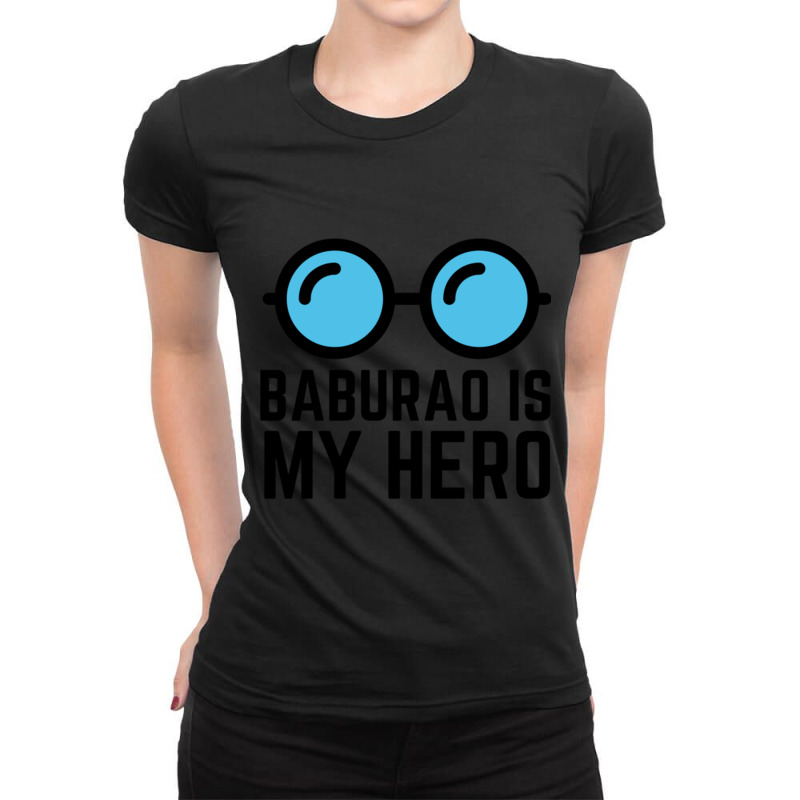 Baburao Is My Hero Ladies Fitted T-Shirt by cm-arts | Artistshot