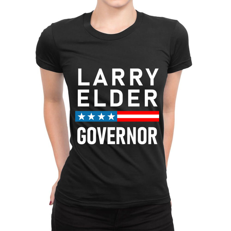 Larry Elder For California Governor - Vote Larry Elder Ladies Fitted T-Shirt by OSWALDOLIMART | Artistshot