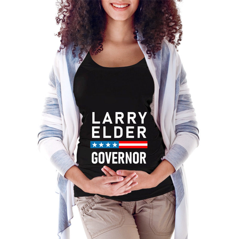 Larry Elder For California Governor - Vote Larry Elder Maternity Scoop Neck T-shirt by OSWALDOLIMART | Artistshot