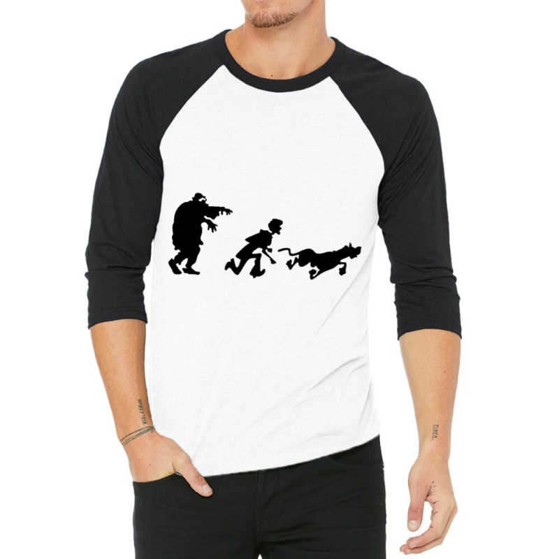 Mystery Gang Chase Silhouette 3/4 Sleeve Shirt by BOBBYDAVIS | Artistshot