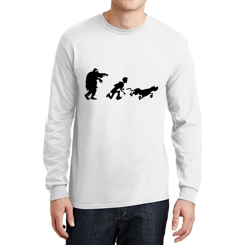 Mystery Gang Chase Silhouette Long Sleeve Shirts by BOBBYDAVIS | Artistshot