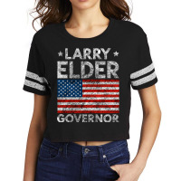 Larry Elder For California Governor Grunge Scorecard Crop Tee | Artistshot