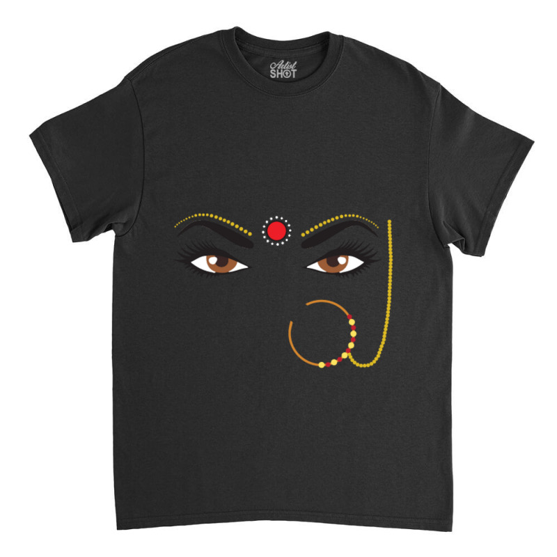 Bindhi Indian Desi Culture Girly Traditional Nose Ring Pin Classic T-shirt by cm-arts | Artistshot