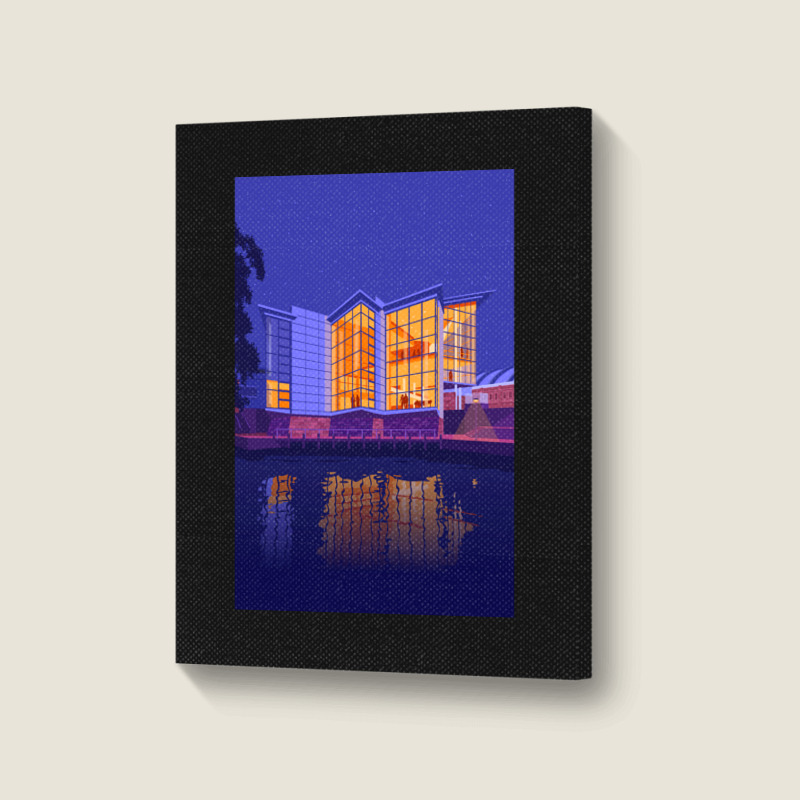 Bridgewater Hall, Manchester Portrait Canvas Print | Artistshot