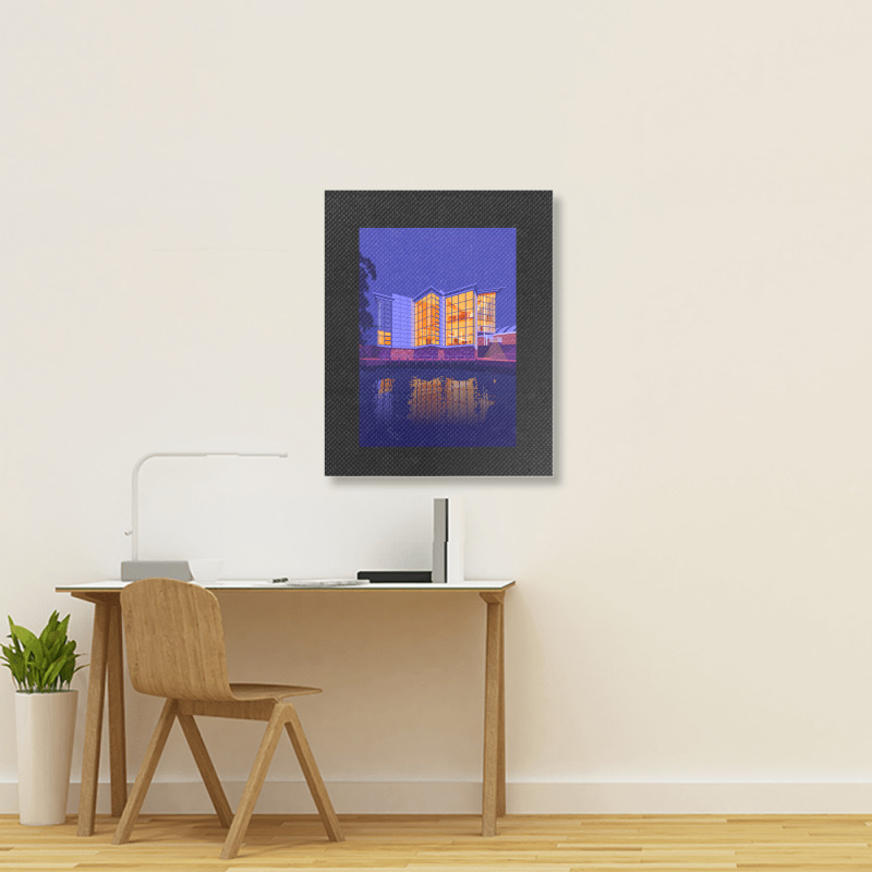 Bridgewater Hall, Manchester Portrait Canvas Print | Artistshot