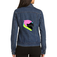 Daniel Ricciardo Helmet Ladies Denim Jacket | Artistshot